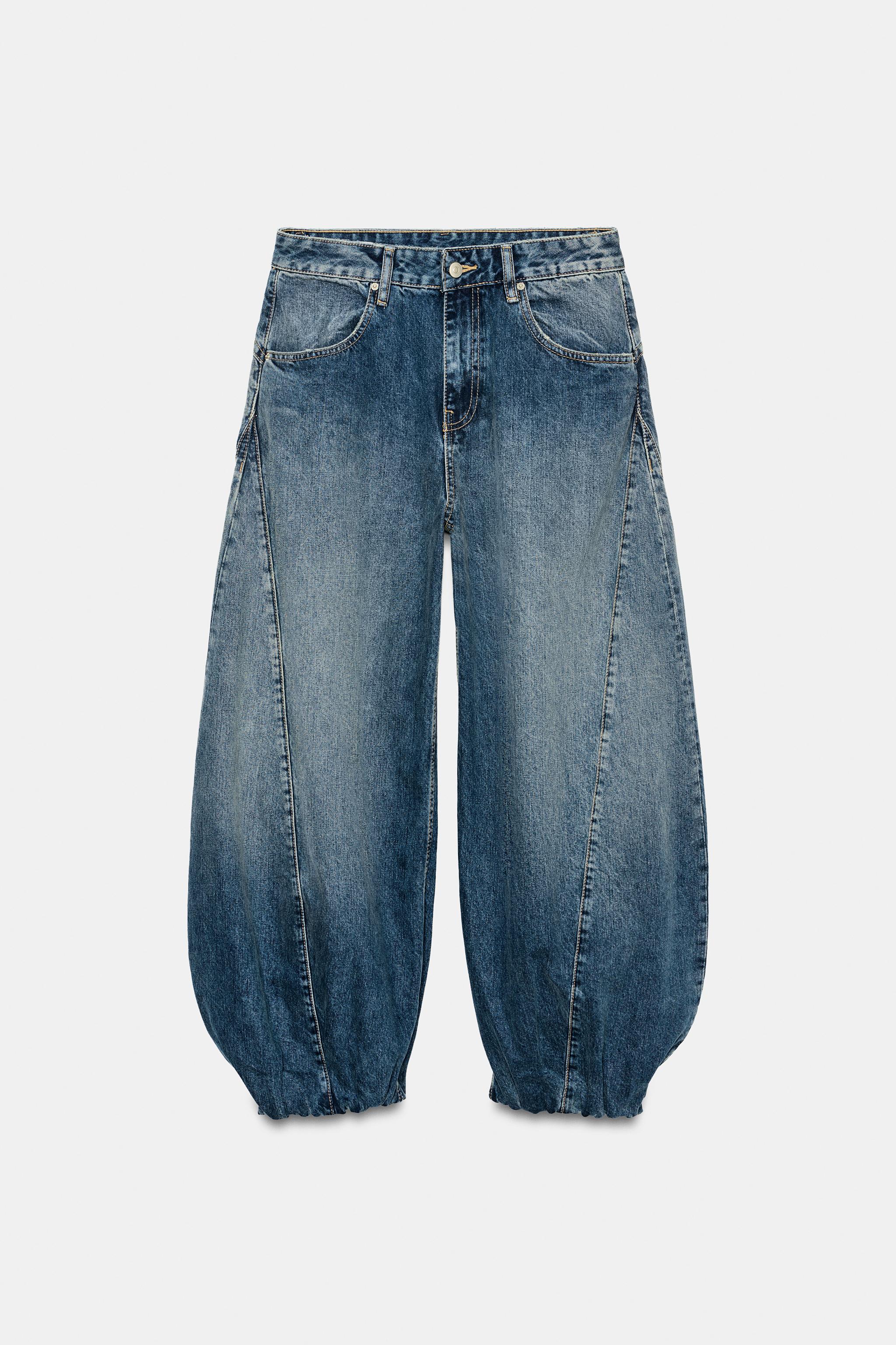 JEAN TRF VOLUME DENIM TAILLE MI-HAUTE